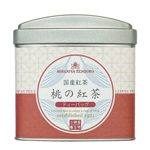 国産紅茶使用】桃の紅茶 ティーバッグ3g×10p（大缶） | 三國屋善五郎