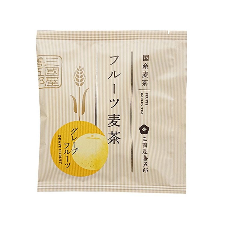 茶楽）フルーツ麦茶（フルーツミックス） 5g×1p（袋） | 三國屋善五郎