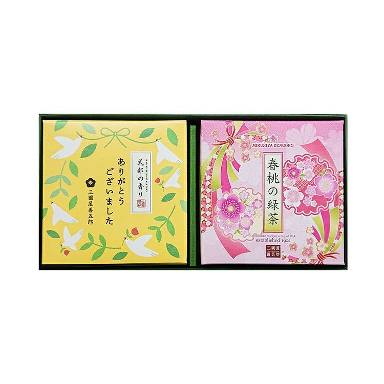 ありがとうございました式部と春桃の緑茶セット | 三國屋善五郎