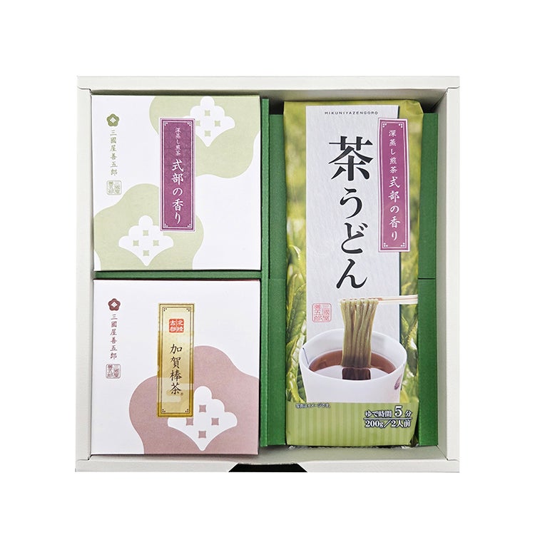 TEA様　おまとめ 式部の香り・加賀棒茶・茶うどんセット | 三國屋善五郎オンライン